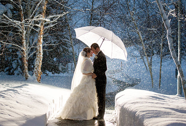 Преимущества зимней свадьбы
